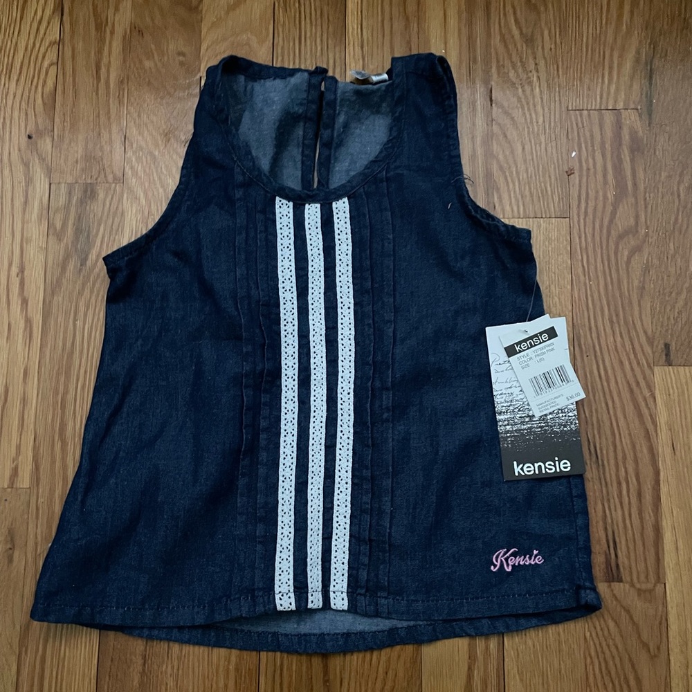 New with tags kids denim top